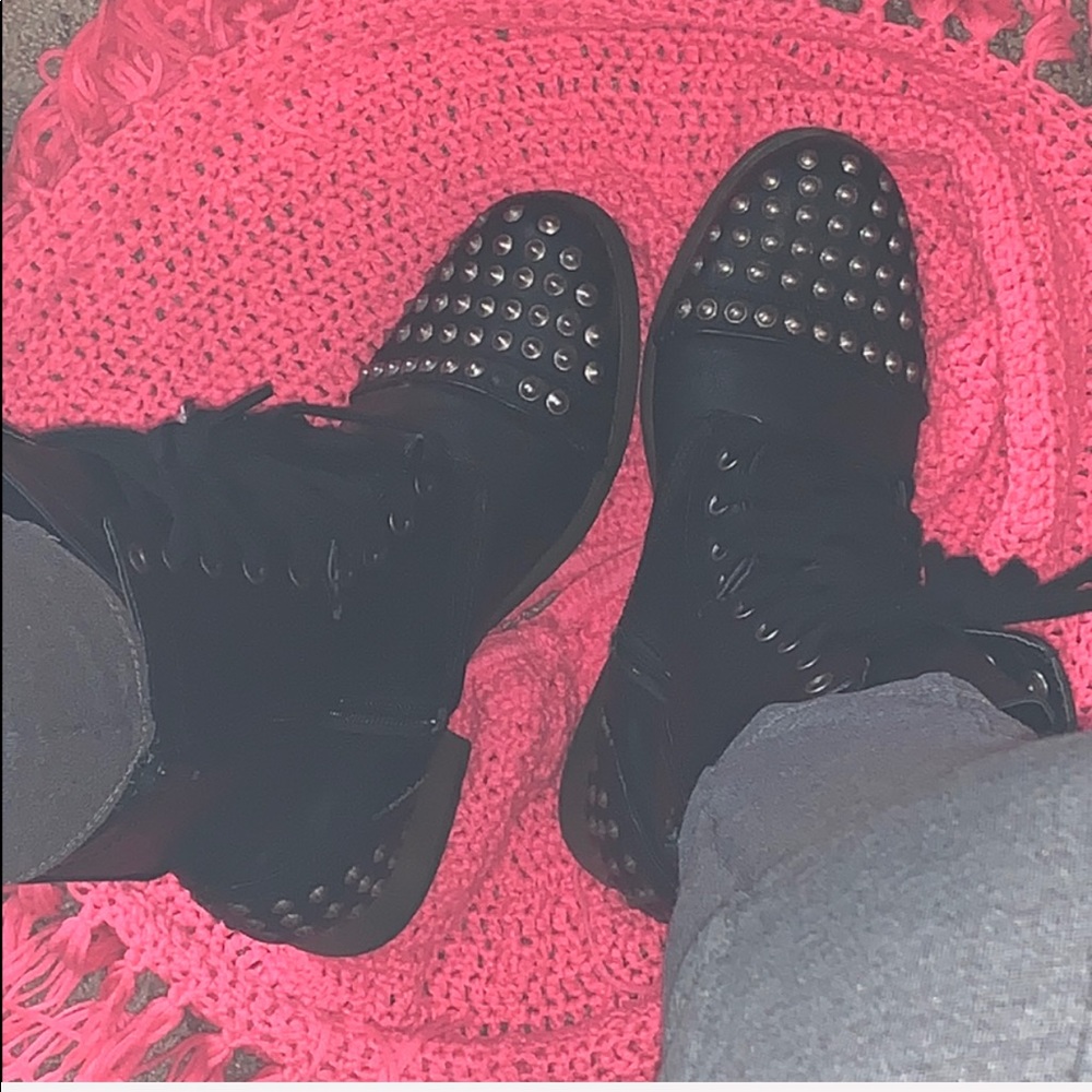Studded Combats Boots